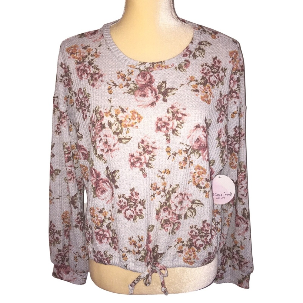 Full Circle Trends with Love Women's‎ Blouse Size L Floral
